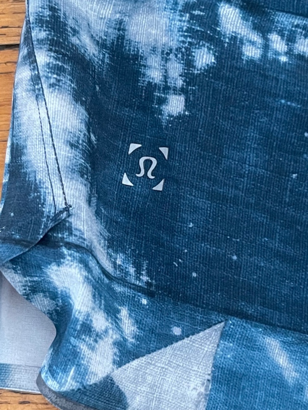 Lululemon Surge Short 4" Updated Out Of Mind Mini Bleached Indigo Starlight - Picture 4 of 10